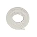amig Burlete Adhesivo de Caucho para Evitar Corrientes de Aire por Rendijas en Puertas y Ventanas Batientes y Correderas - 6 metros en 2 Tiras de 3 m, Blanco, Aislante para Huecos 1-3,5 mm