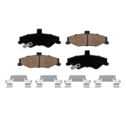 Image of Detroit Axle - Brake Kit for 1998-2002 Chevrolet Camaro Pontiac Firebird Drilled Slotted Disc Brake Rotors Ceramic Brake Pads 1999 2000 2001 Replacement : 11.92 inch inch Front and 12.01 inch inch Rear Rotors