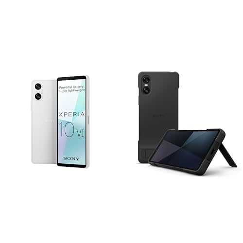 SonyXperia 10 VI Platinum + Black Case