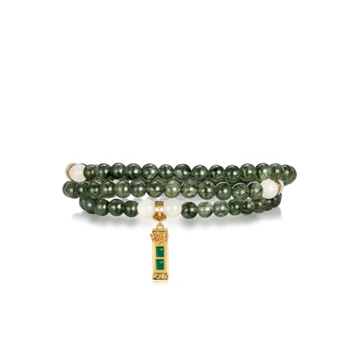 Image of Five Elements 18K Gold Vermeil 3 Layered Crystal Gemstone Beads Bracelet & Necklace for women Solid 925 Sterling Silver 18K Gold or White Gold Plated jewelry