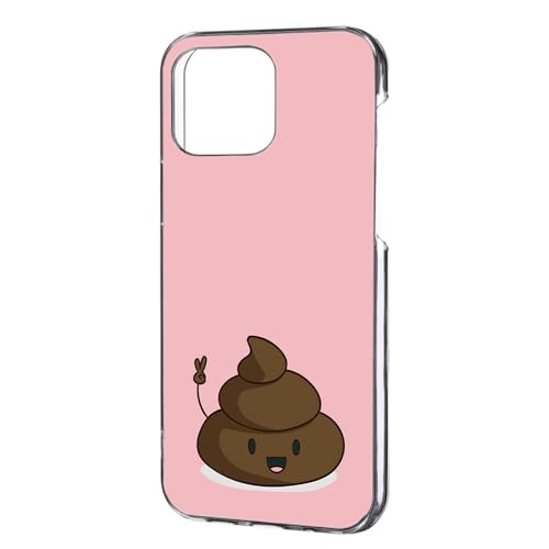 iPhone 16 Pro Max 用 うんこ キャラクター パロディ ピンク スマホケース カバー 携帯 ハードケース h189a05