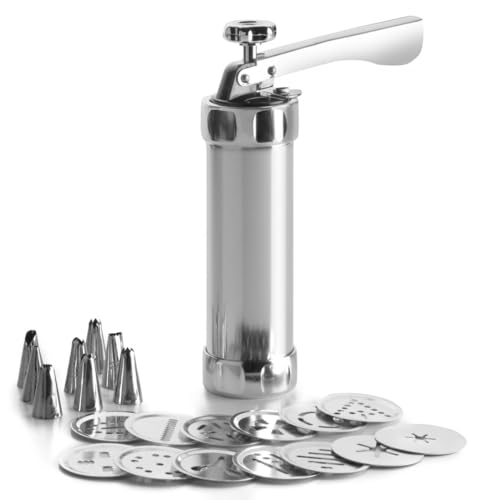 Máquina de churros con funcionamiento eléctrico, diseño compacto y fácil limpieza, ideal para preparar churros y postres.