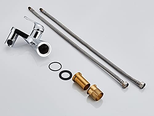 Grifo de lavabo cascada sin salpicaduras para fregadero de baño 3