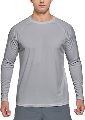 Susclude Men's Sun Protection UPF 50+ UV/SPF Long Sleeve T-Shirt Outdoor Rashguard Shirts for Running,Fishing,Hiking4