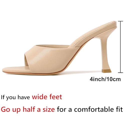 Image of Mostrin Kitten Heels for Women Round Toe Heels With Bow Vintage Mules Sexy Slip on Stiletto Backless Sandals for Party Daily
