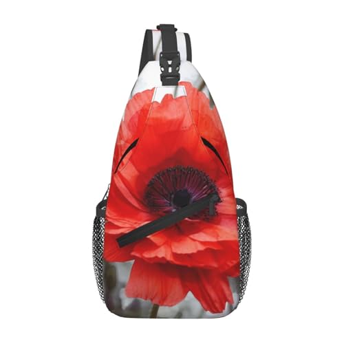 Sac à dos floral rouge noir pour l'école et le voyage avec fermeture éclair pratique