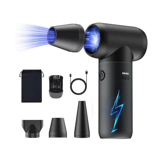 Small Handheld Electric Air Blower Multipurpose 33000RPM Cordless Rechargeable Dryer for Dusting Tasks