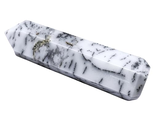 Image of Amazing Gemstone Large Dendrite Opal Crystal Towers ~ Natural Healing Crystal Point Obelisk for Reiki Healing and Crystal Grid (5.5 inch to 6 inch INCH)