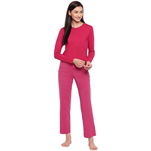 Image of Enamor Essentials E014 Women's Slim Fit Stretch Cotton Lounge Pants
