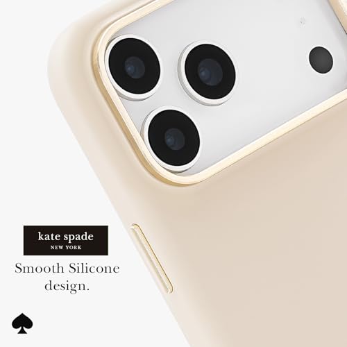 Image of kate spade new york iPhone 17 Pro Max Case - Compatible with MagSafe - Designer Phone Case - Icon Perfect Beige