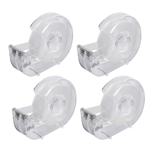 Ruban adhésif transparent avec distributeur lot de 4 rouleaux 1,8cm x 40m