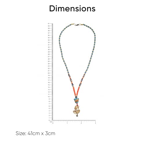 Image of AAKRITI ART CREATIONS Handcrafted Tribal & Ethnic Necklace Collection | Royal, Empress & Nomadic-Inspired Artisan Jewelry | Moonstone, Henna, Floral & Carnival Designs for Women