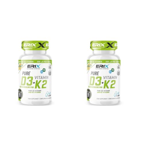 VITAMINA D3 + K2 MK-7 - Pack de 2 Unidades (180 Comprimidos)