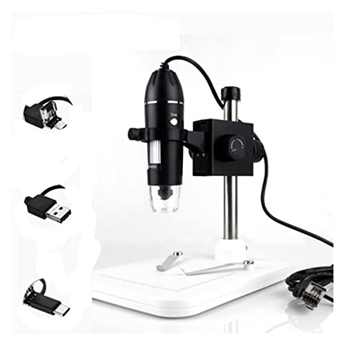 顕微鏡装置 USBデジタル顕微鏡1600x倍率カメラ(3 IN 1 Lift Stand,1000X)