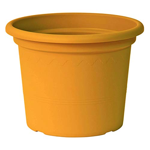 Euro3plast Geo 1978.T5 - Maceta redonda (40 cm, mango amarillo)