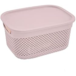 Sevenon Ventilador 7H SEVENON Cesta Mediana Rectangular con Tapa 6,6 litros 7house