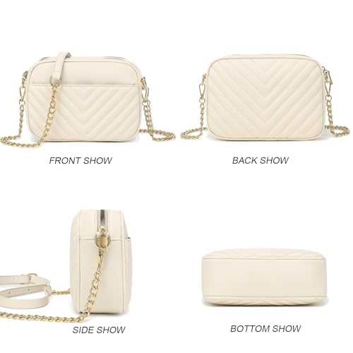 Rexmore Phone Crossbody Bag with Chain Strap, Lightweight Vegan Leather Shoulder Purse for women4