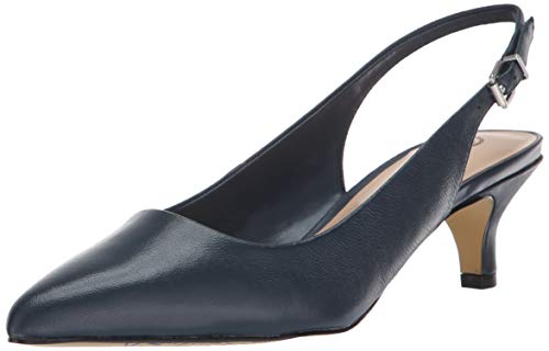 Bella Vita Women's Scarlett Shoe, Navy LEA, 8.5 XW US
