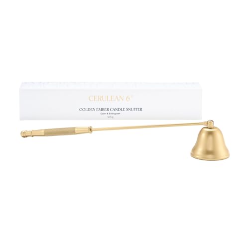 CERULEAN 6° Candle Snuffer - Gold-Plated Stainless Steel Snuffer That Safely extinguishes Your Candles While Adding an Elegant Touch to Your Home décor.
