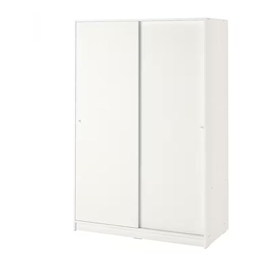 IKEA/イケア KLEPPSTAD/クレップスタード:ワードローブ 引き戸付き ホワイト(304.372.41)