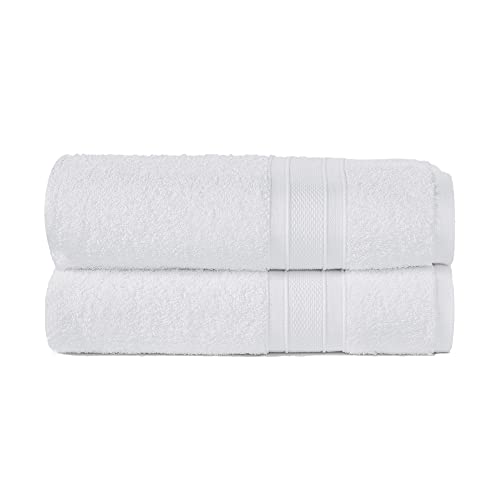 TRIDENT Soft and Plush Cotton Towels (Bright White)
