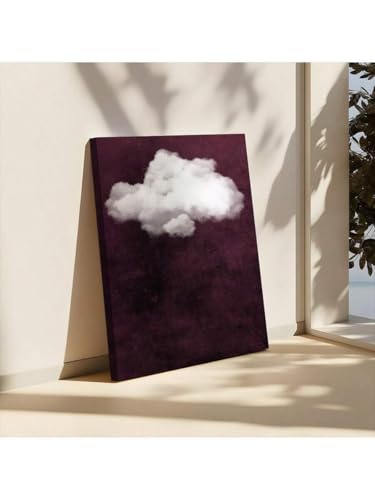 Tableau abstrait sur toile nuage pour sublimer l'ambiance de la chambre