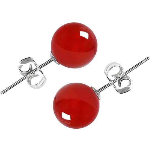 ����C�������O 1�y�A �ԓ�X�^�b�h 6mm �g���K�X �X�^�b�h �����̃s�A�X �Z�J���h�z�[�� �C�������O ��h���� �ςݏd�ˉ\ �W���G���[ �����p �q���Ȏ� Aretes De Mujer ���f�B�[�X�W���G���[, 6 mm, ��, ���m�E