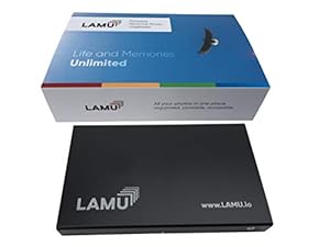 Lamu Tragbarer Digitaler Fotoorganizer anthrazit/schwarz 500 GB