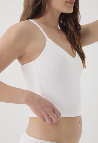 Image of Pact Organic Cotton Women's Everyday Shelf Bra Cropped Camisole