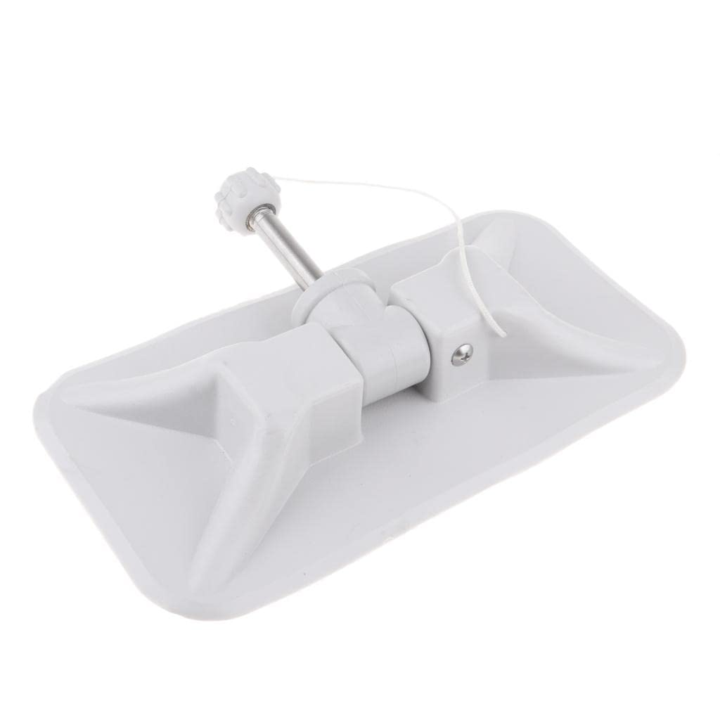Yiju Durable Inflatable Boat Oars Lock Holder Patch Clip Hook Mount, White A