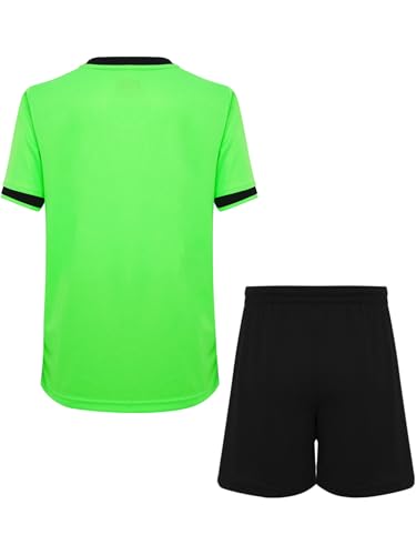 FEESHOW Kids Boys Football Kit Piece Goalkeeper Uniform Kit Quick Dry Tshirts With Shorts Set Tracksuit2