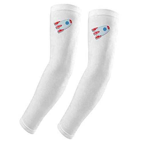 Manchons de bras vaisseau spatial DIYthinker anti-UV pour sport et loisirs