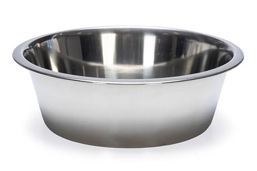 Karlie Inox, ciotole per cani, in acciaio inox, argento, 1600 ml, diametro 14-21 cm