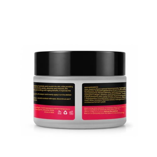 Image of Caviar Moisturizer Deep Hydration Face Cream with Collagen Boosting and Skin Toning, 50ml, for Dry and Mature Skin, Reduces Fine Lines, Cream