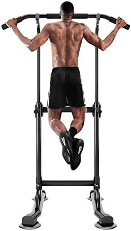 soges Power Tower Pull Up & Dip Station, Power Tower Workout Bar Station, Height Adjustable Multi-Function Exercise Equipment for Home Gym Strength Training Fitness