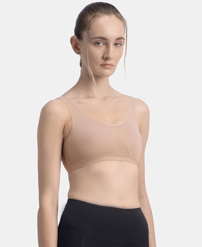 Image of Jockey 1376 Active Bra | Wirefree | Non Padded | Full Coverage Slip-On with Wider Straps | Super Combed Cotton Elastane Fabric