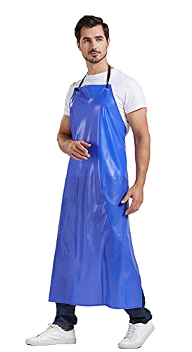 Nanxson Unisex Grembiule da Lavoro in PVC Resistente all'Acqua Resistente agli Oli Impermeabili Grembiule per macellai cucina CF3037 - immagine 6