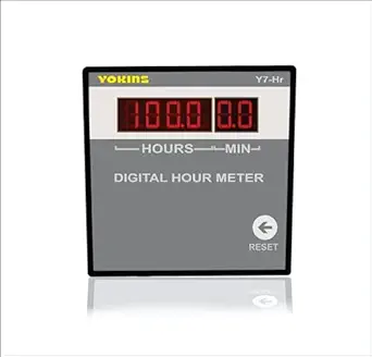 Yokins Digital Hour Meter (Y7-Hr 6 Digit) Time Totalizer with one push RESET
