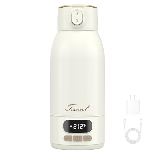 Image of Portable Bottle Warmer for Travel Portable Milk Warmer for Baby Travel,Multi-Speed Keep Warm Function, 95-212℉ 17oz Capacity,66W Battery,24hrs Keep Warm,Best Choice for Travel Bottle Warmer on the Go