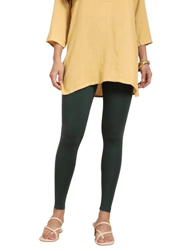 Image of TWIN BIRDS Women Viscose Ankle Leggings | Stretchable Kurti Wear Bottom