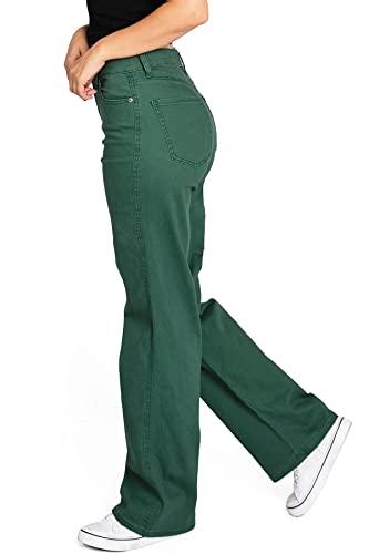 Celebrity Pink Women's Juniors High Rise Wide Straight Skater Pants3