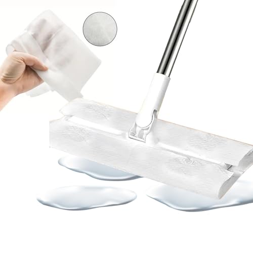 Paños para pisos secos, Paños para barrer en seco - 100 almohadillas de barrido para trapeadores secos,Paños para quitar el polvo, reemplazo de repuestos de almohadillas y secas, paños de repue
