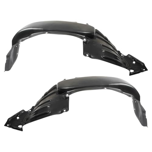 Image of TRQ Front Driver and Passenger Side Inner Fender Liner Set Compatible with 2012-2015 Toyota Tacoma