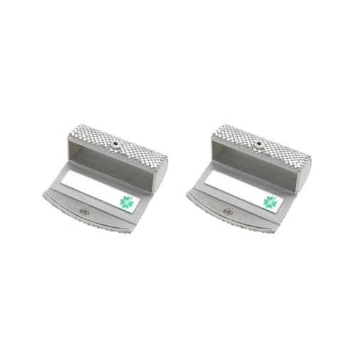 Estuche organizador para pintalabios, bolsa de almacenamiento de brillo de labios con espejo, color plateado, Juego de 2 (plata), Travel Size, como se muestra en la
