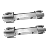 EXCEART 2Stücke Wannenablassschlüssel Robuste Aluminiumlegierung Doppelseitiges Design Für Schnelle Abflussinstallation Und Entfernung Für Verschiedene Sanitärinstallationen