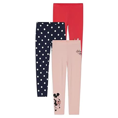 C&A Kinder Mädchen Hosen Leggings Skinny Minnie Maus 3er Pack|Multipack dunkelblau 128 Cover