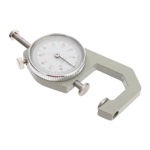 Calibrador de Grosor de Cuero 0-20mm Cabeza Plana Instrumento de Medición de Precisión DIY para Cuero Tostado Vegetal con Construcción Metálica Robusta para Uso Industrial y Artesanal miniatura 1