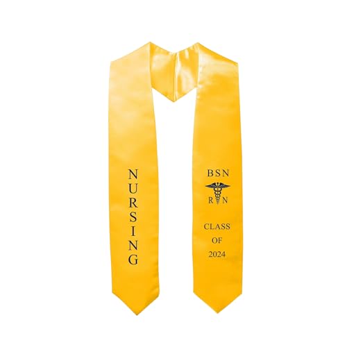 Ovaltag Graduation Stole ASN RN, BSN RN Class of 2024 Nursing Sash (BSN RN)