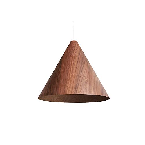 Lustre de chevet en bois de noyer créatif post-moderne
