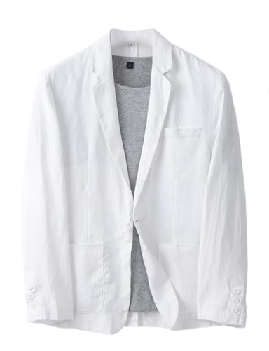 IDEALSANXUN Men's Linen Casual Blazer Sports Coat